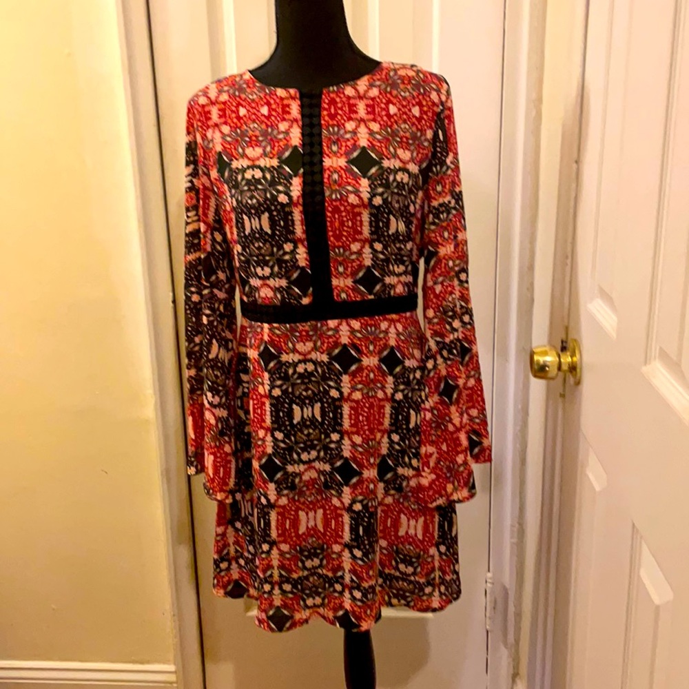 Collective Concepts Retro Bell Sleeve Dress